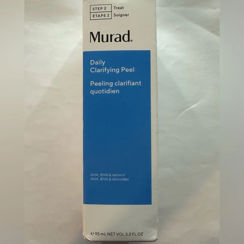 NWT,‎ Murad, AHA/BHA/Retinoid Daily Clarifying Peel, NET VOL 3.2 FL OZ